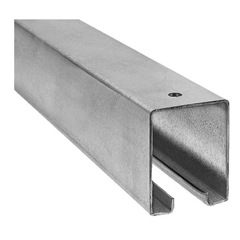 galvanized steel box rail|12 foot galvanized door track.